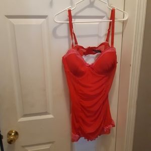 Black Fuchsia Lingerie size 3x with Wire Bra Cups.  New without Tags